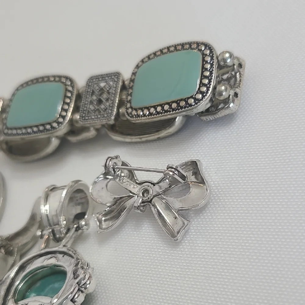 Silver and Turquoise Jewelry Set